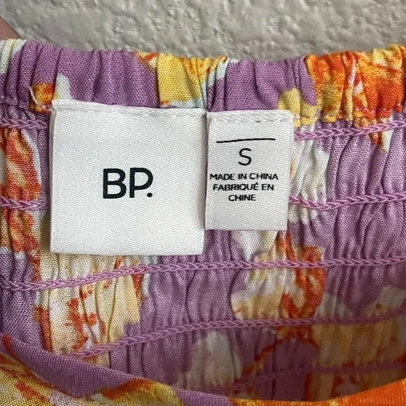 BP. Women's Tunic Blouse Top Size S Multicolor Floral 100% Viscose Sleeveless - Picture 3 of 8